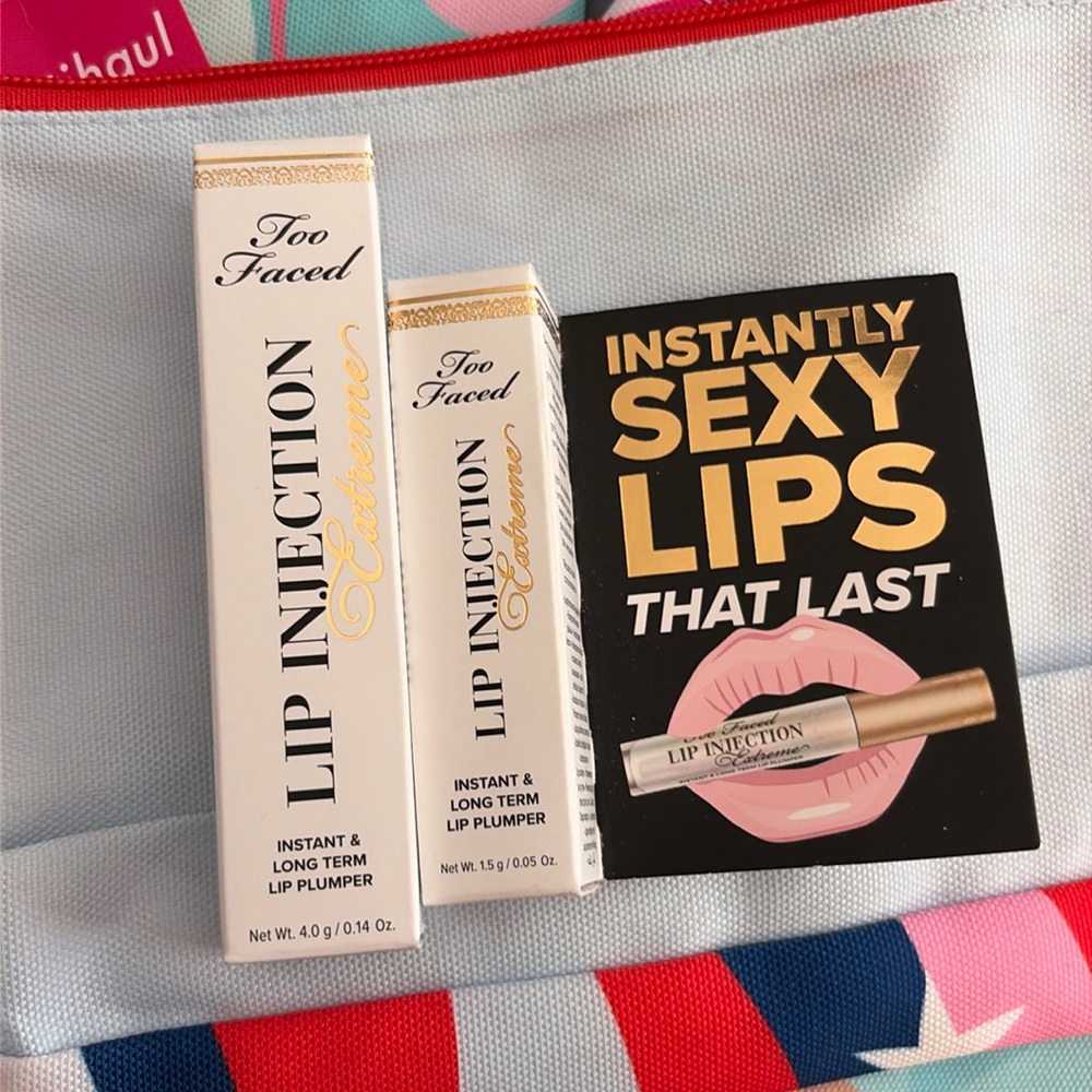 Two-faced lip injection, extreme one full-size one travel, new inbox